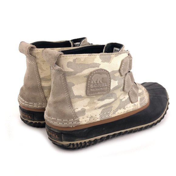 Sorel Out N About Waterproof Canvas Ankle Rain Boots - Picture 5 of 12